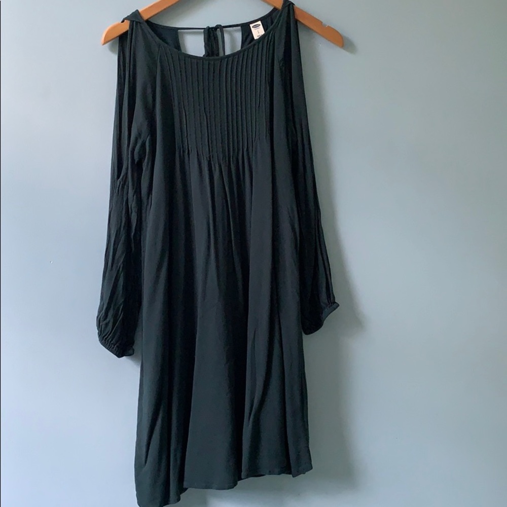 Greenish Blue cold shoulder dress size S